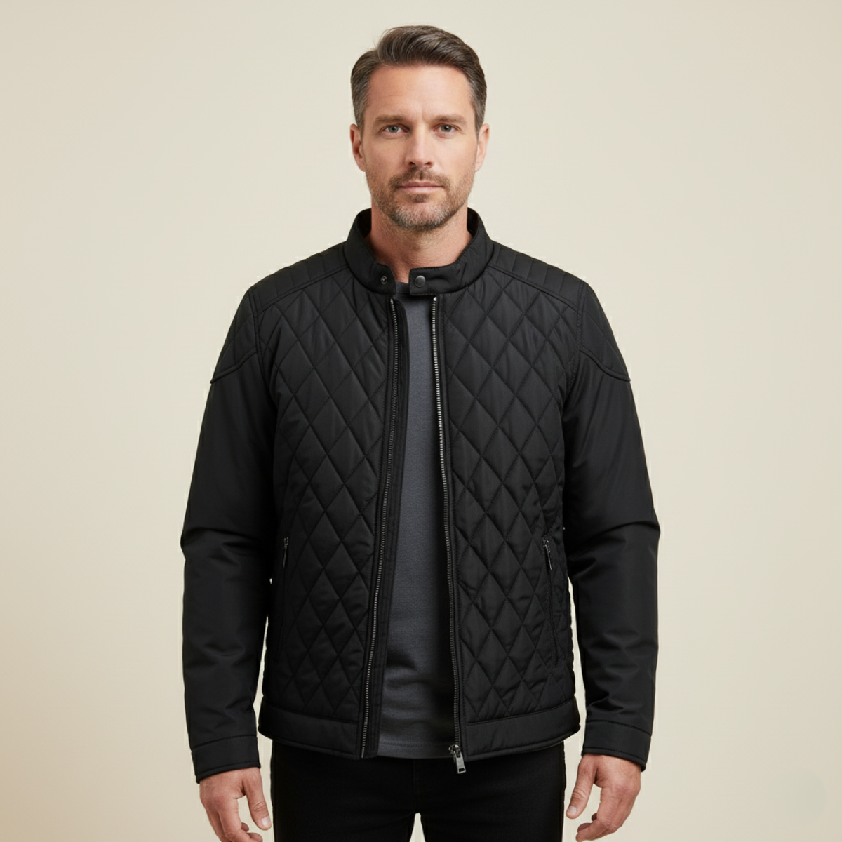 Sheffield Men's Slim Insulated Padded Parka Jacket