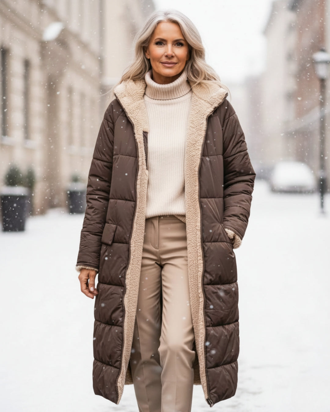 Cozy Fleece Winter Parka Coat - OutfitLondon