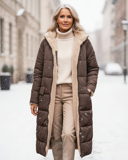 Cozy Fleece Winter Parka Coat - OutfitLondon
