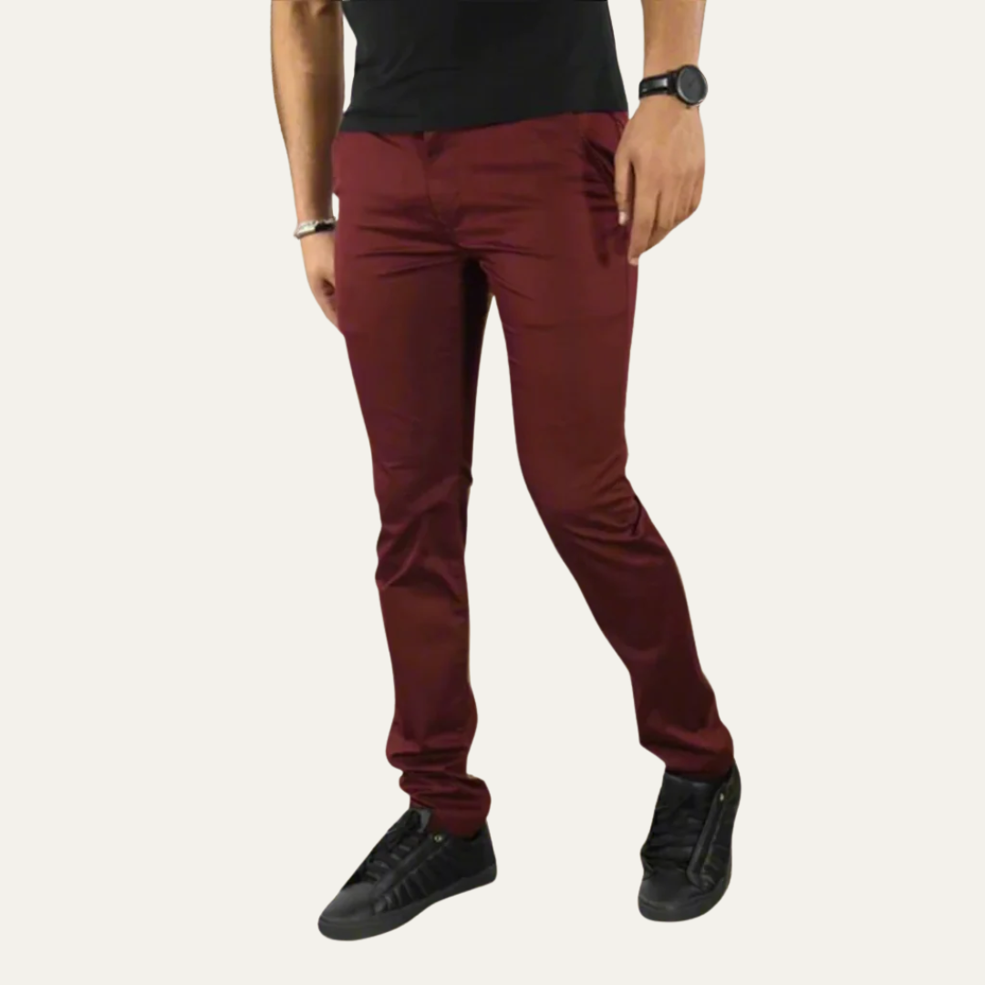 Men's Skinny Fit Jeans Chinos - OutfitLondon