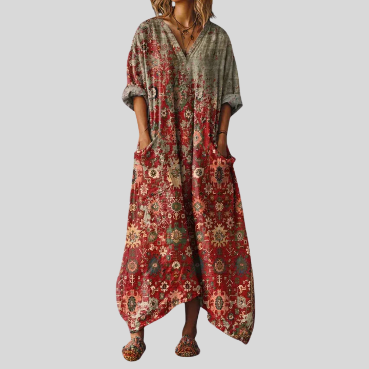 Relaxed Fit Maxi Sundress - OutfitLondon