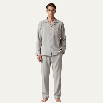 Comfortable Men's Relaxed Fit Pajama Set - OutfitLondon