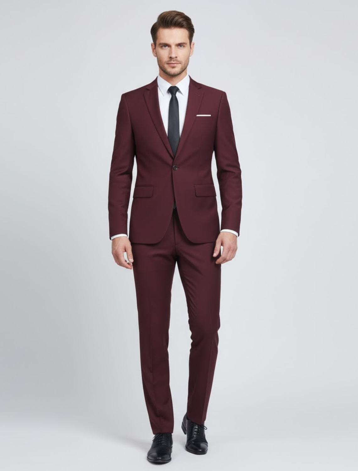 Classic 2 Piece Men's Suit - Slim Fit Stylish Design