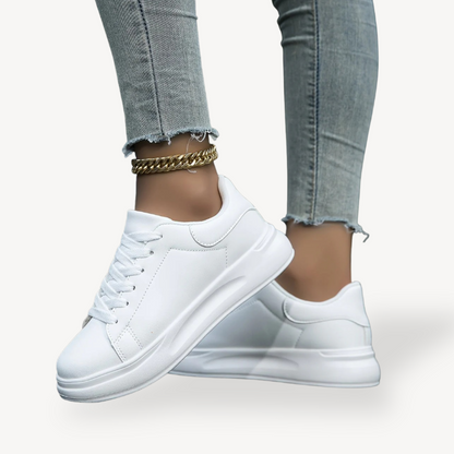 Comfy Supportive Leather High Top Sneakers