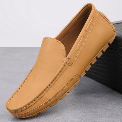 Classic Real Leather Slip On Shoe - OutfitLondon