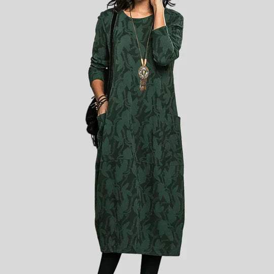 Stylish Printed Mid Length Women's Dress - OutfitLondon