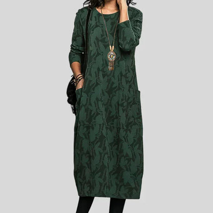 Stylish Printed Mid Length Women's Dress - OutfitLondon