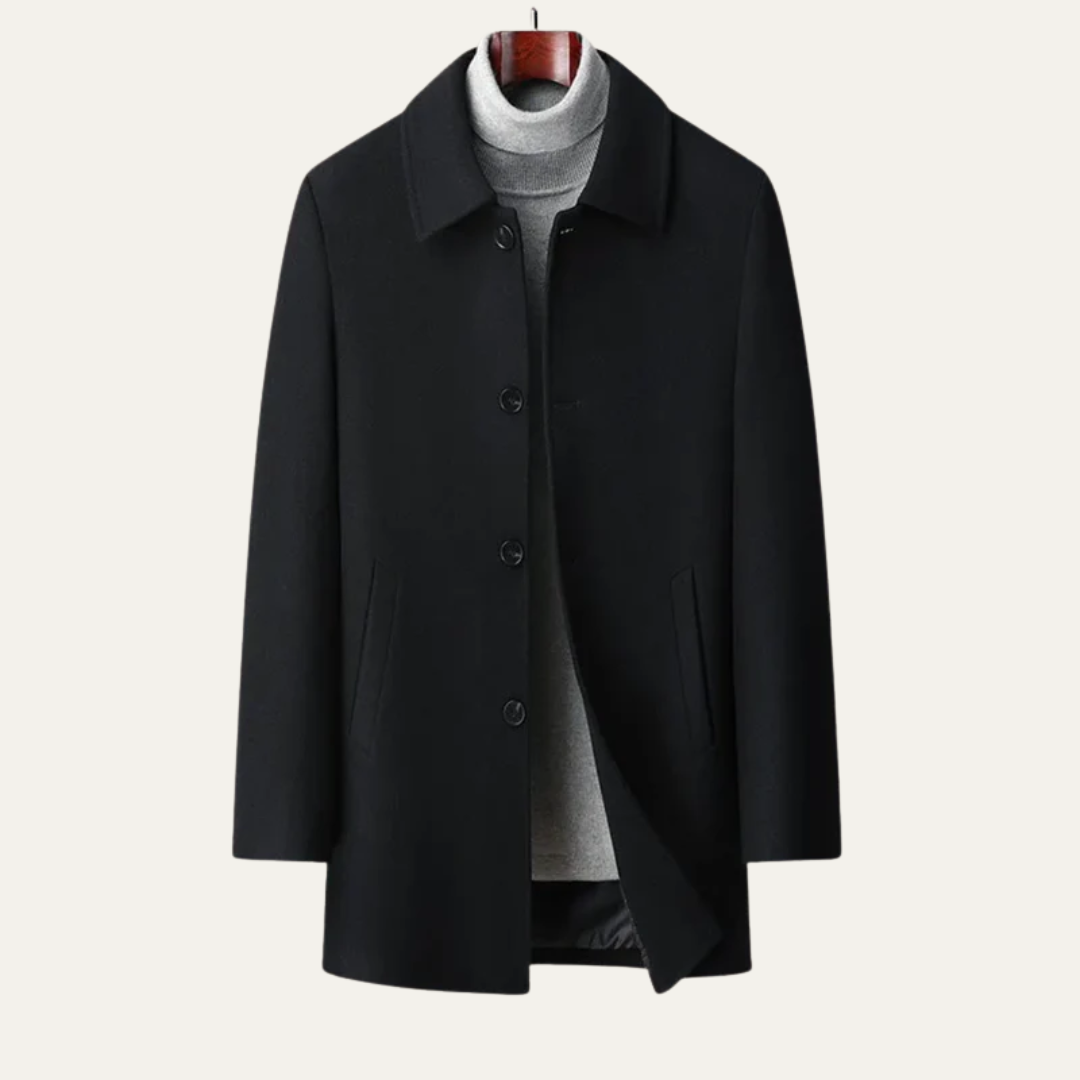 Timeless Mens Tailored Overcoat - OutfitLondon