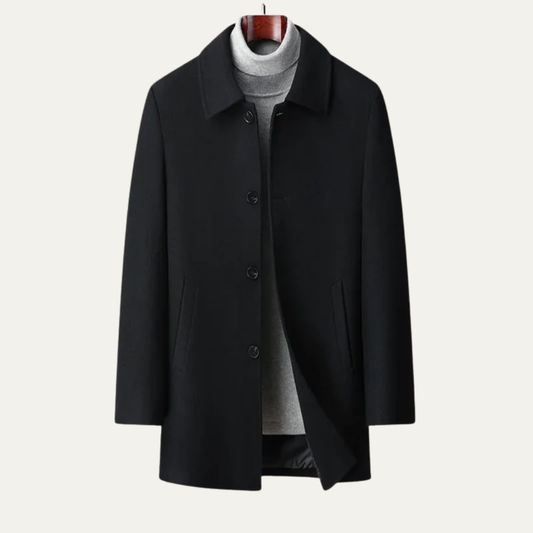 Timeless Mens Tailored Overcoat - OutfitLondon