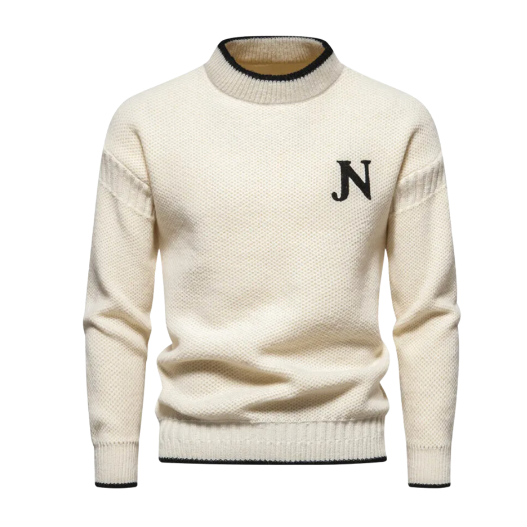 Cozy Mens Thick Wool Crew Neck Sweater - OutfitLondon