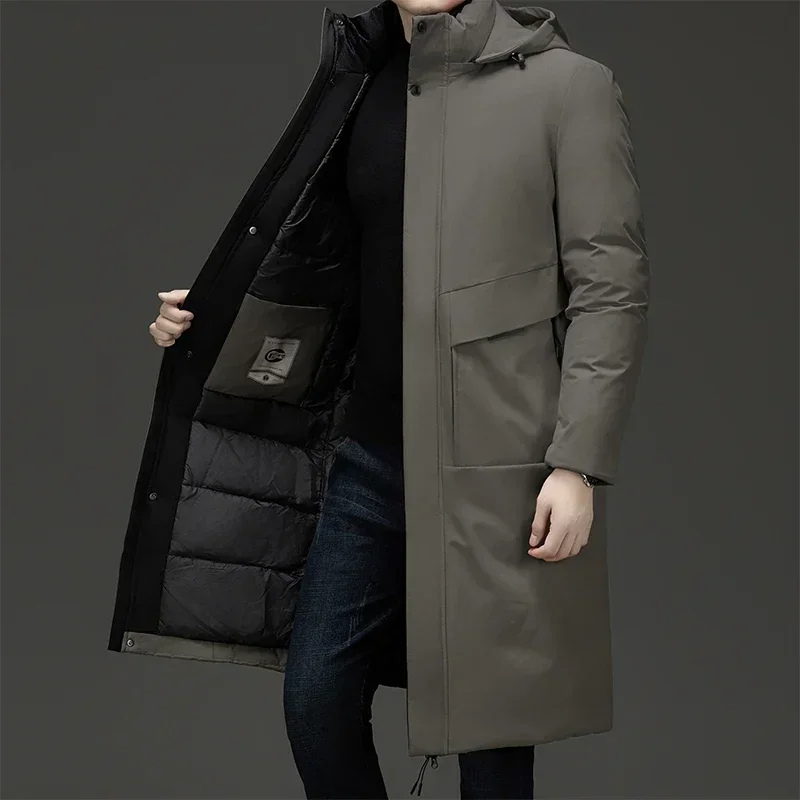 Insulated Men's Hooded Ski Jacket Coat - OutfitLondon