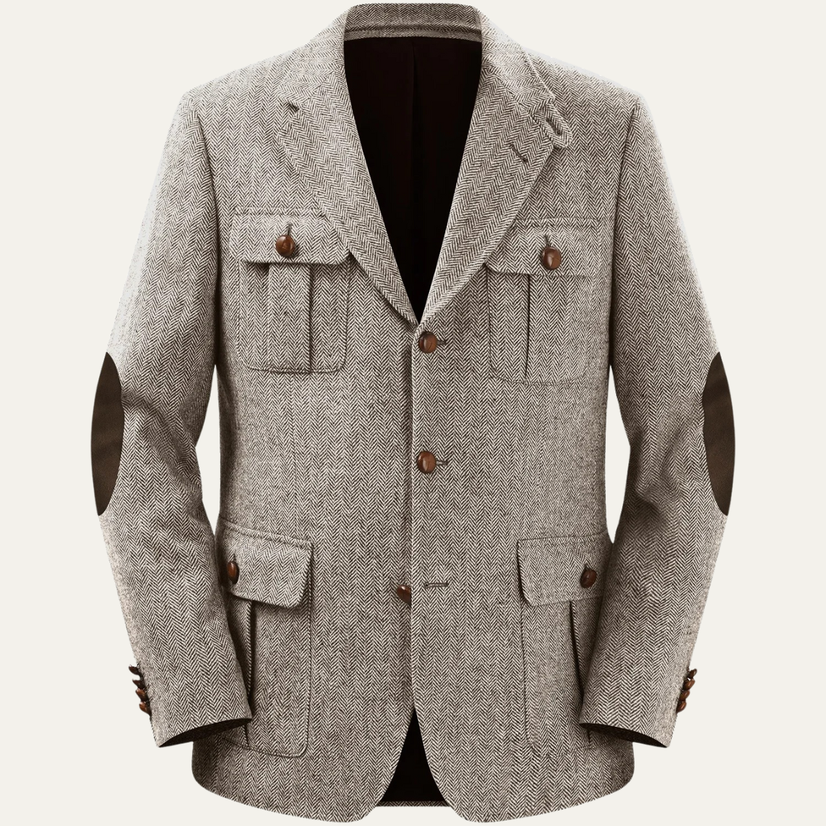 Classic Men's Tweed Wool Blazer Jacket - OutfitLondon