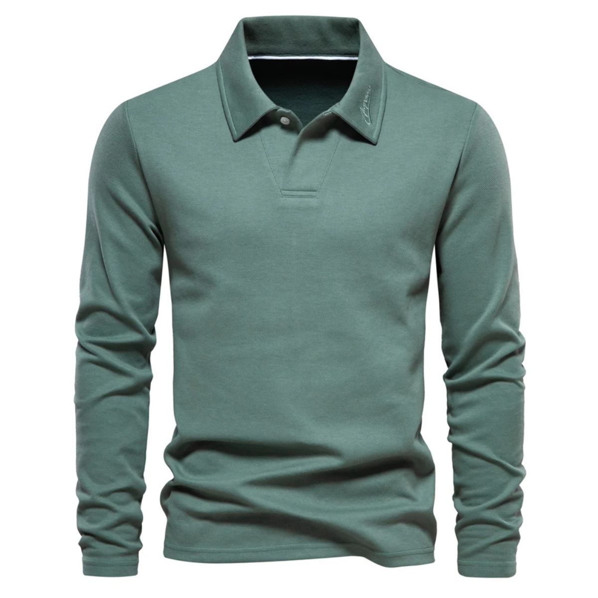 Classic Casual Men's Cotton Long Sleeve Shirt - OutfitLondon