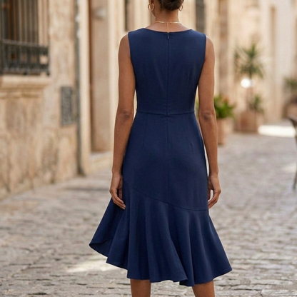 Casual Summer Ruffle Midi Dress for Women