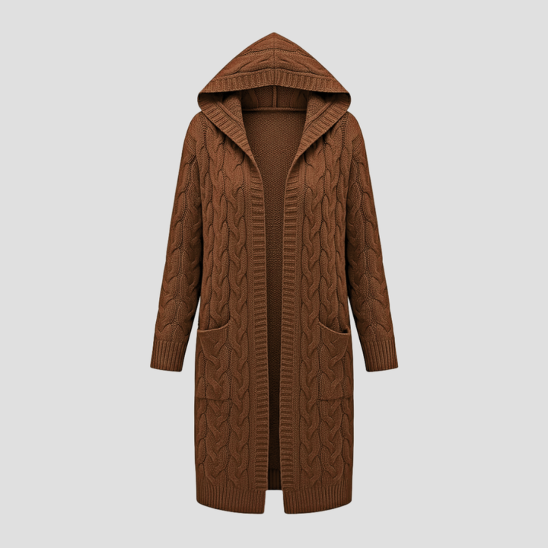 Soft Oversized Knit Open Cardigan Sweater - OutfitLondon