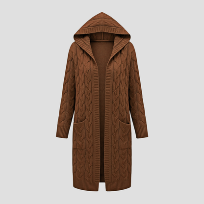 Soft Oversized Knit Open Cardigan Sweater - OutfitLondon