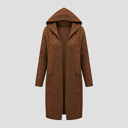 Soft Oversized Knit Open Cardigan Sweater - OutfitLondon