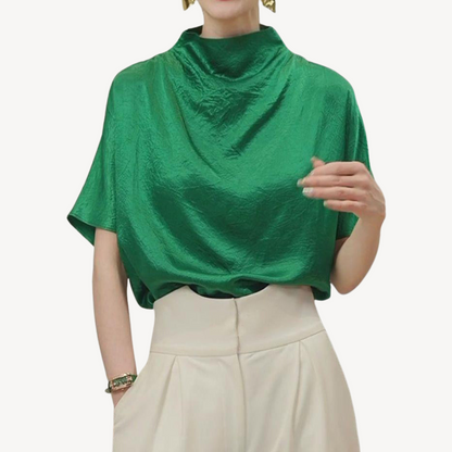 Ladies Elegant Silk Blouse - OutfitLondon