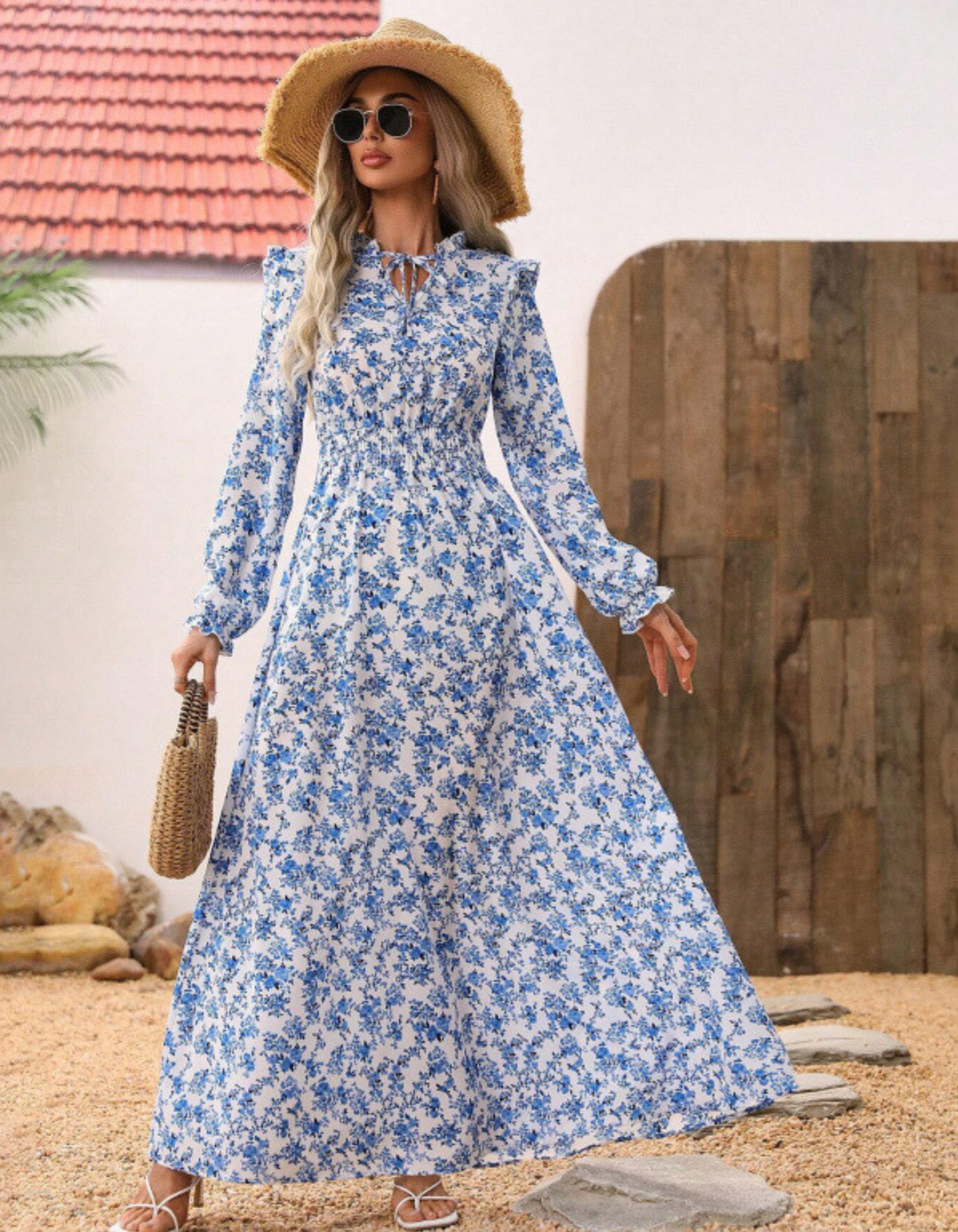 Beautiful Floral A-Line Maxi Dress
