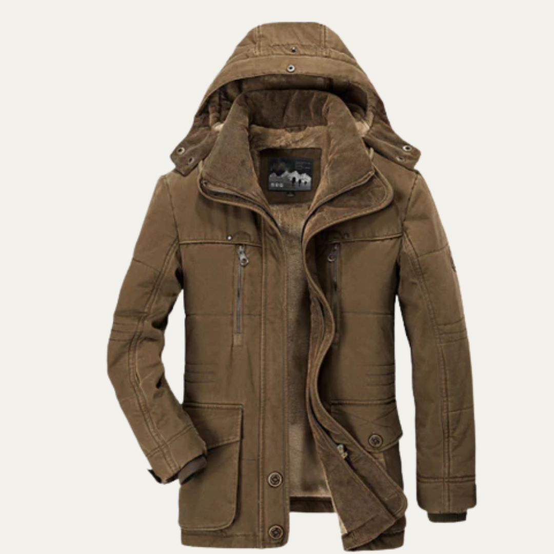 Warm Waterproof Insulated Men's Winter Coat - OutfitLondon