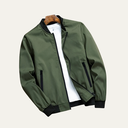 Men's Slim Fit Athletic Bomber Coat - OutfitLondon