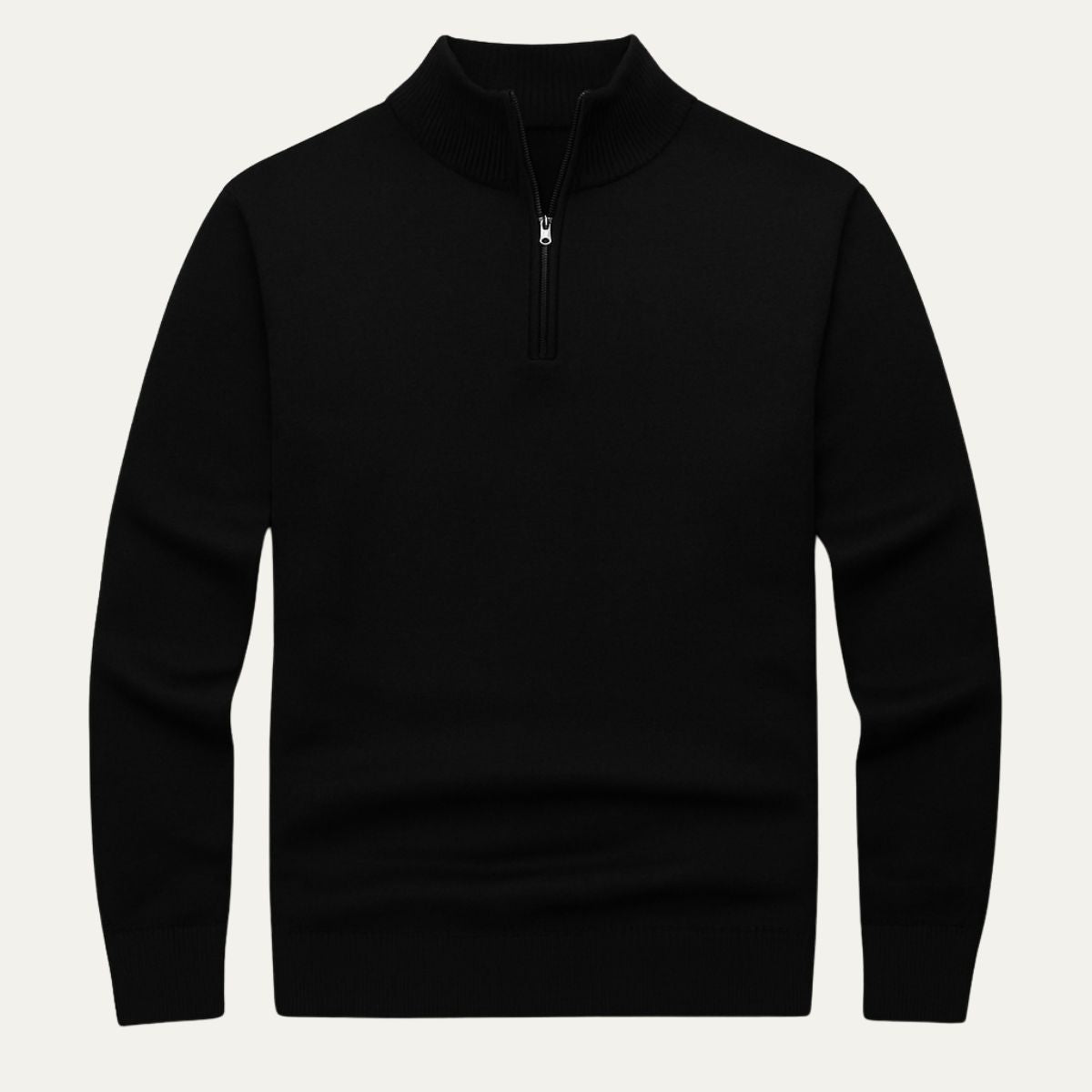 Classic Mens Quarter Zip Sweater