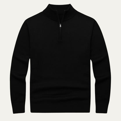Classic Mens Quarter Zip Sweater