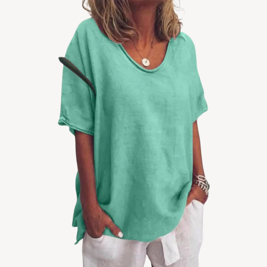 Relaxed Fit Casual Women's Tee Shirt - OutfitLondon