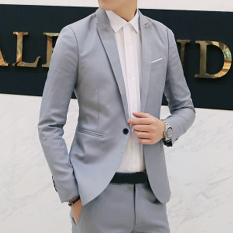 Classic Fit Men's One Button Slim Jacket - OutfitLondon