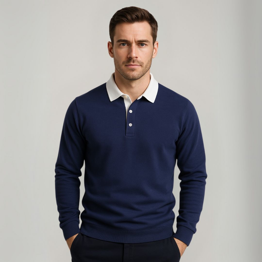 Classic Fit Mens Polo Shirt Sweater - OutfitLondon