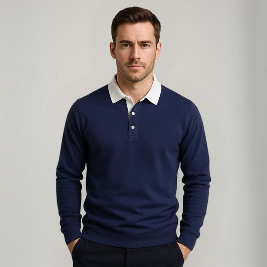 Classic Fit Mens Polo Shirt Sweater - OutfitLondon