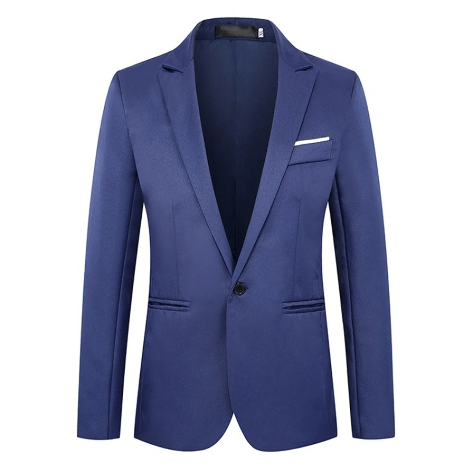 Slim Fit Single Button Mens Blazer - OutfitLondon