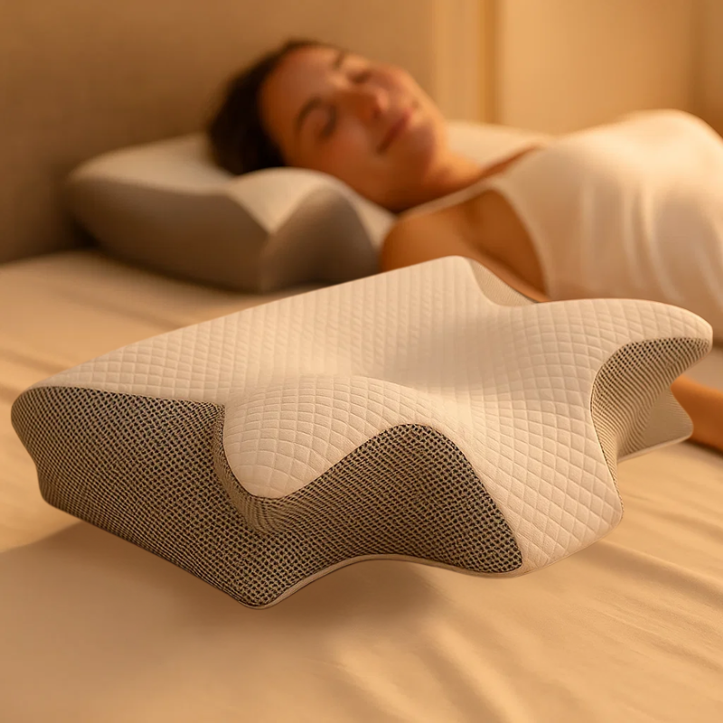 Ergonomic Memory Foam Cervical Pillow