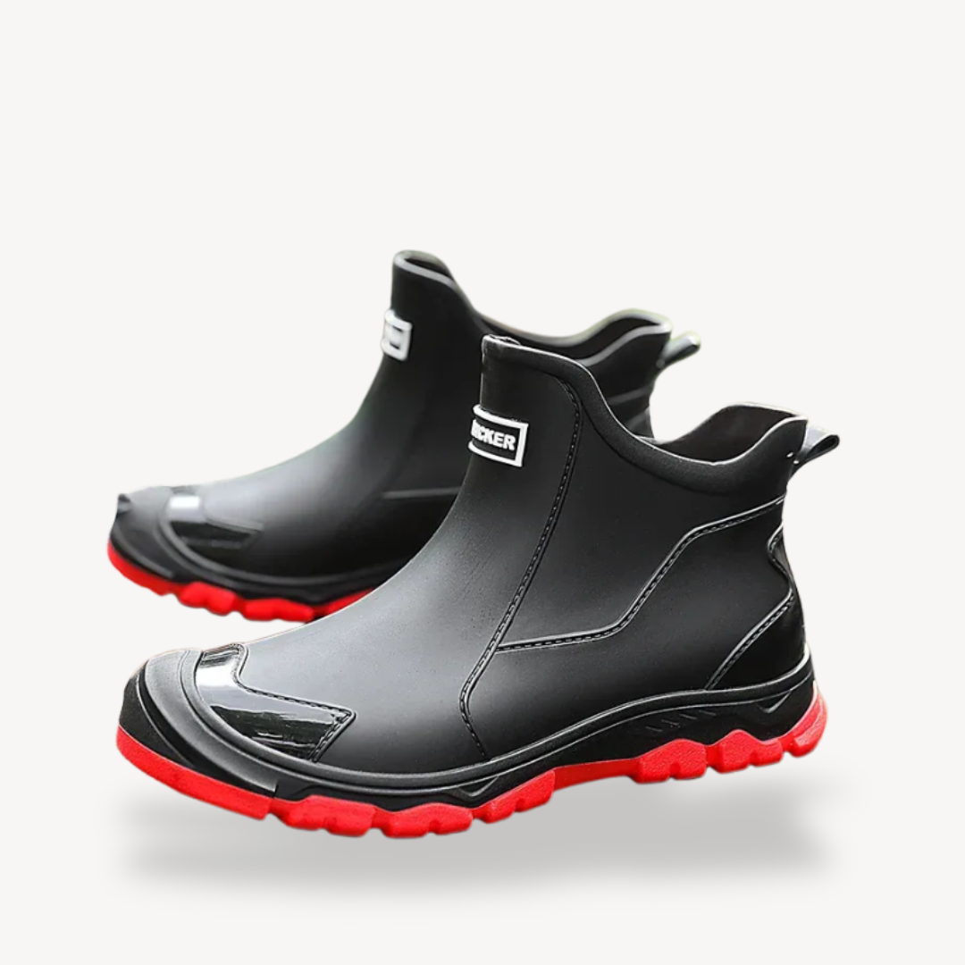 Waterproof Women's Ankle Rain Boots - Durable Rubber