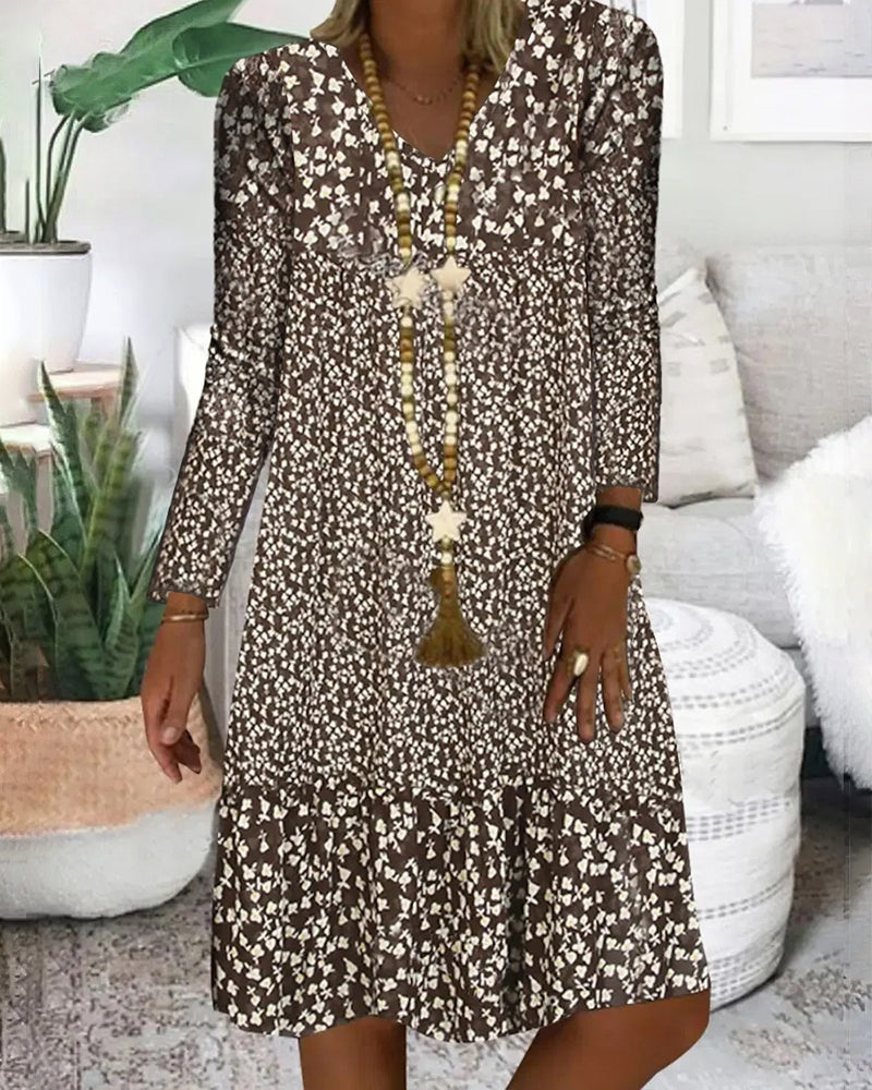 Loose Fit Floral Summer Maxi Dress - OutfitLondon