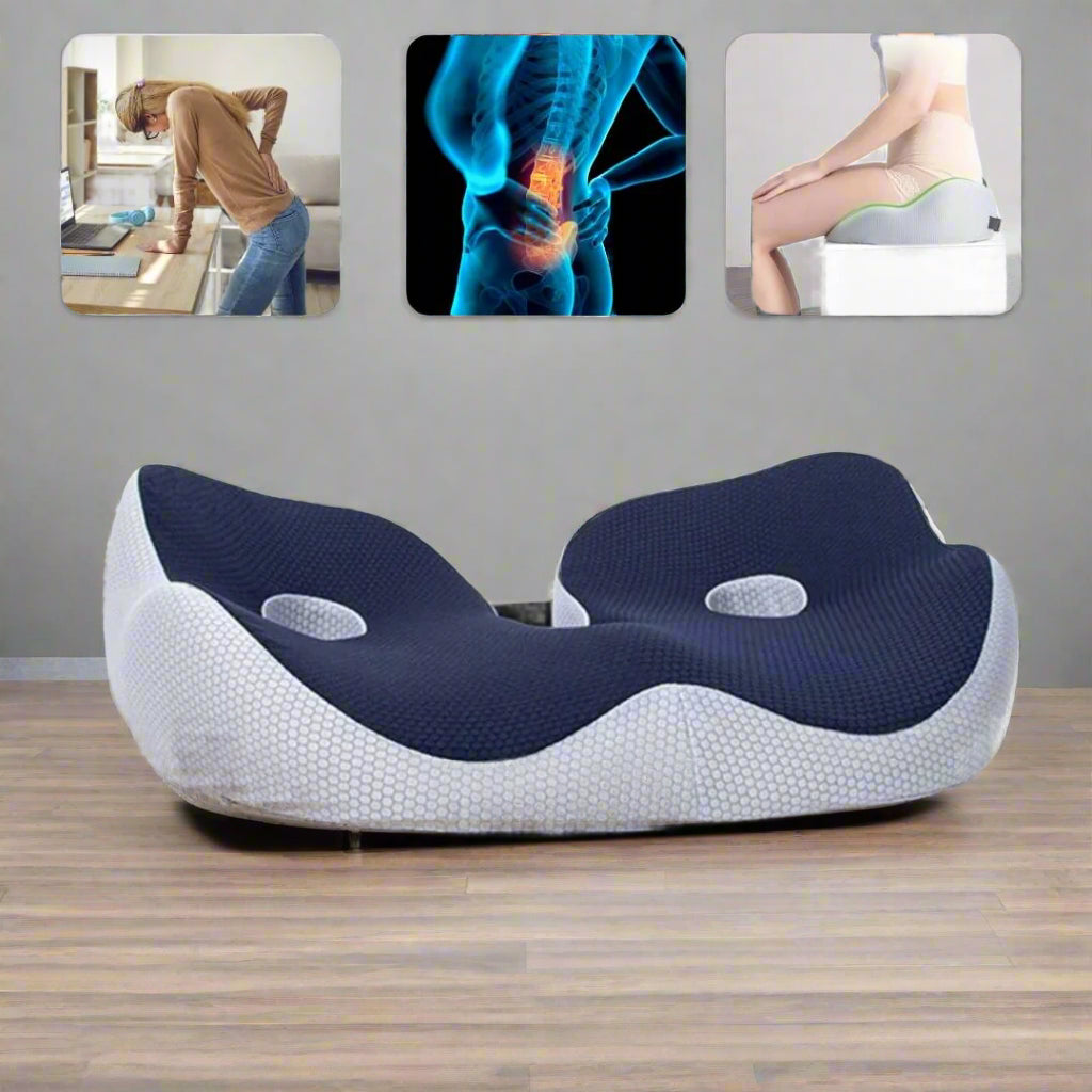 Orthopedic Memory Foam Back Cushion for Pain Relief - OutfitLondon