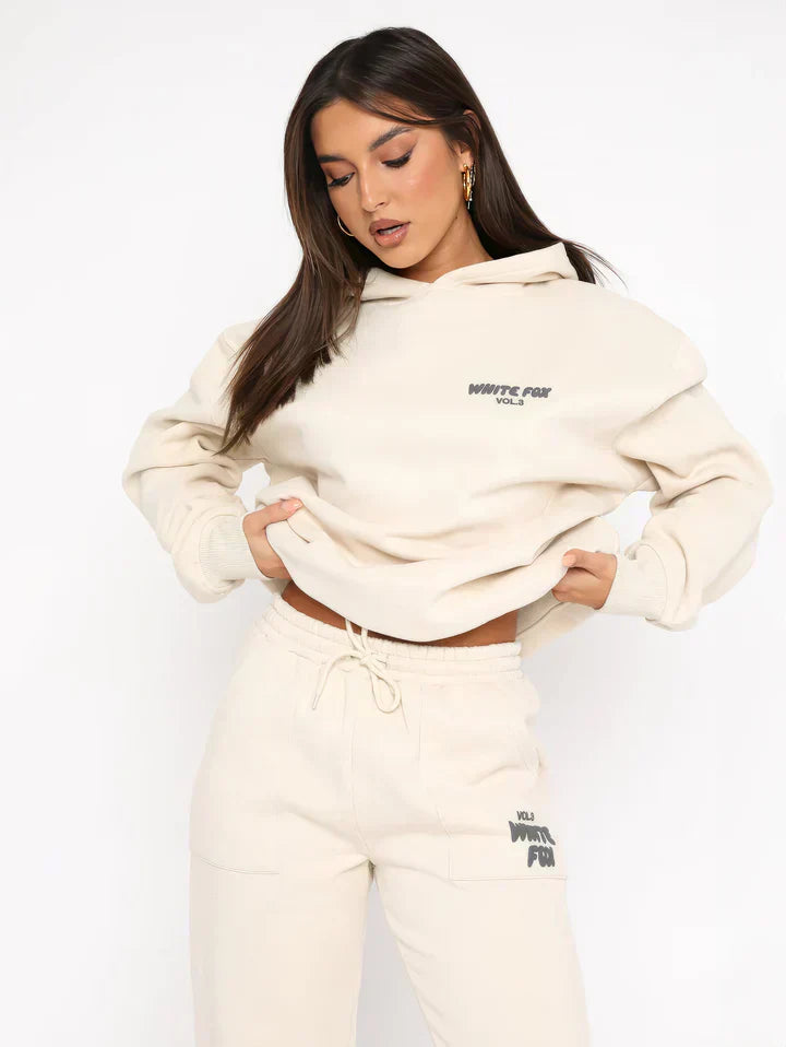 Pink Hoodie and Sweatpants Set for Women