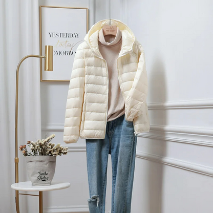 Comfortable Ladies Filled Parka Jacket