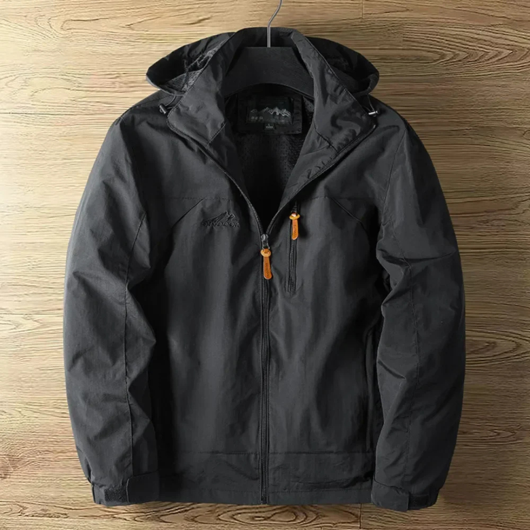 Waterproof Hooded Men's Rain Jacket