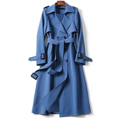 Classic Waterproof Trench Coat with Belt