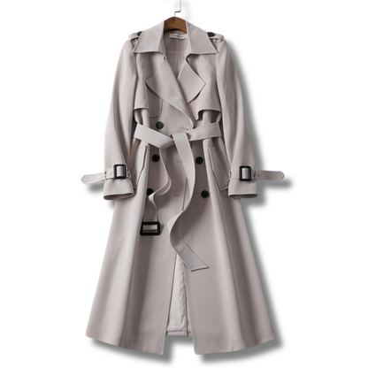 Classic Waterproof Trench Coat with Belt
