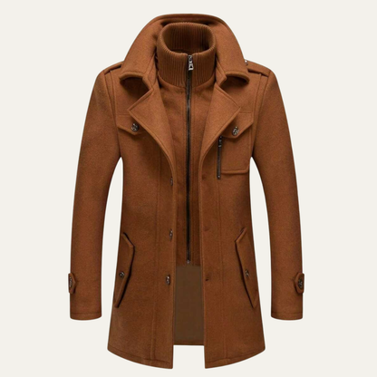 Warm Waterproof Parka Style Long Coat for Men