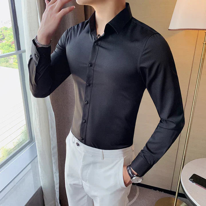 Classic Fit Formal Dress Shirt for Men - OutfitLondon