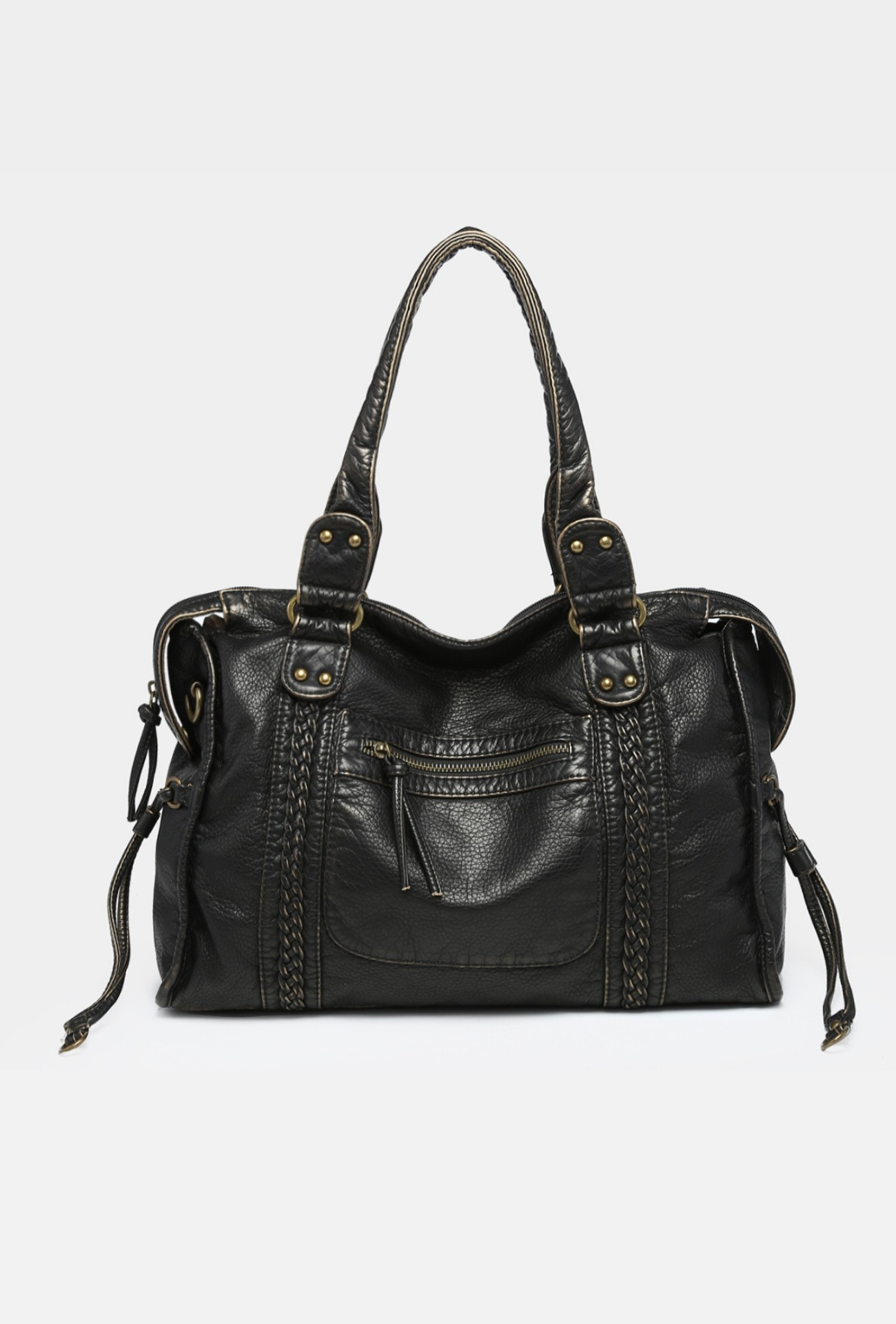 Classic Brown Leather Handbag - OutfitLondon
