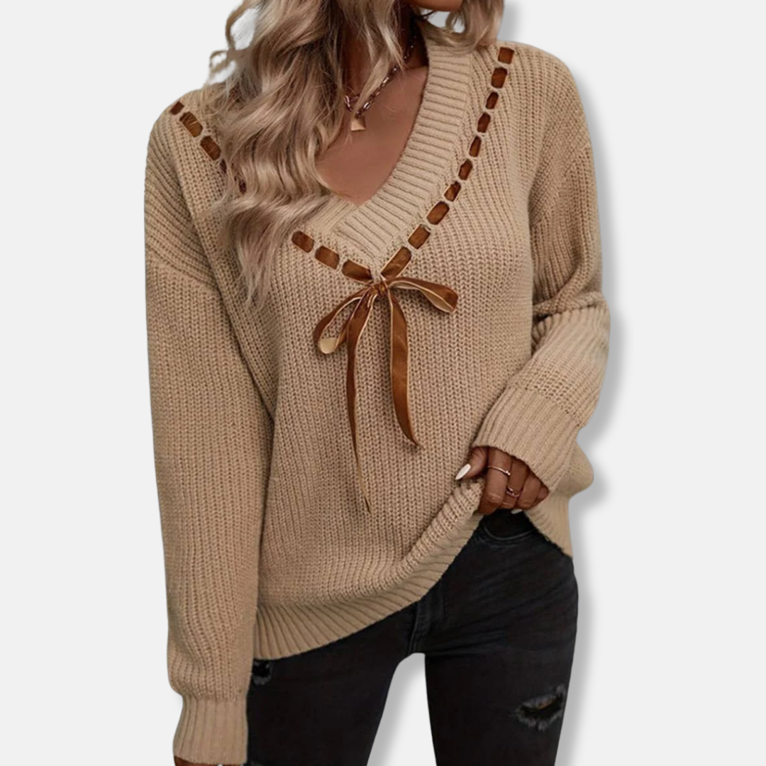 Comfy Women's Long Sleeve Crew Neck Sweatshirt - OutfitLondon