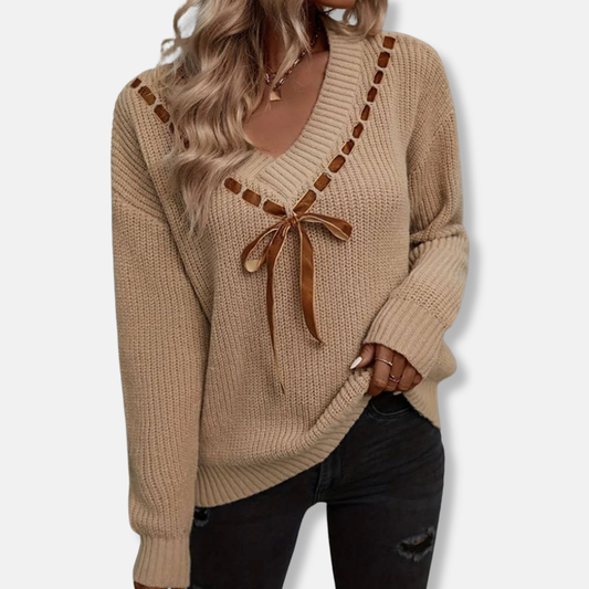 Comfy Women's Long Sleeve Crew Neck Sweatshirt - OutfitLondon