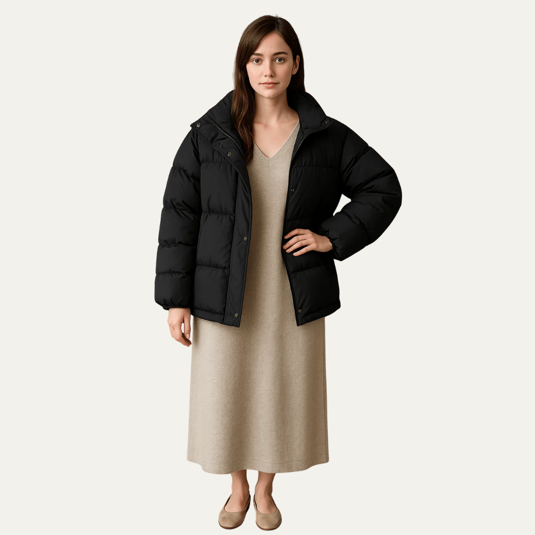 Women's Lightweight Down Filled Parka Jacket - OutfitLondon