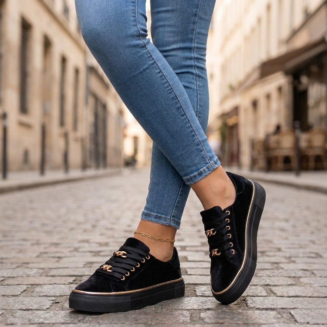 Comfy Lace Up Sneakers for Women Casual Style Shoes - OutfitLondon
