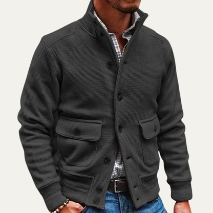 Cozy Crew Neck Sweater Jacket