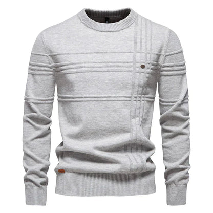 Classic Men's Patterned Crew Sweater - OutfitLondon